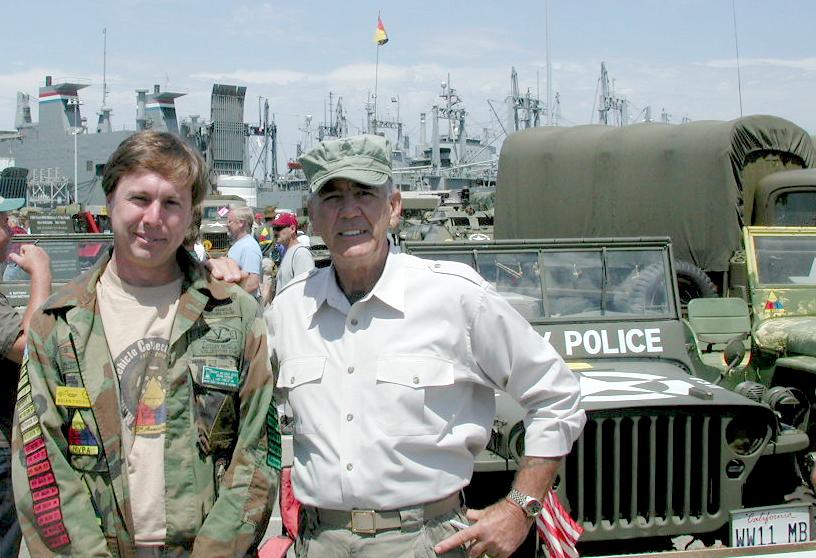 R. Lee Ermey & myself at the 2003 MVPA / MVCC Convention - Alameda, CA