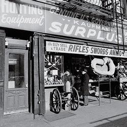 Old Army Navy Surplus Storefront - Kaufman Surplus, Manhattan, NY