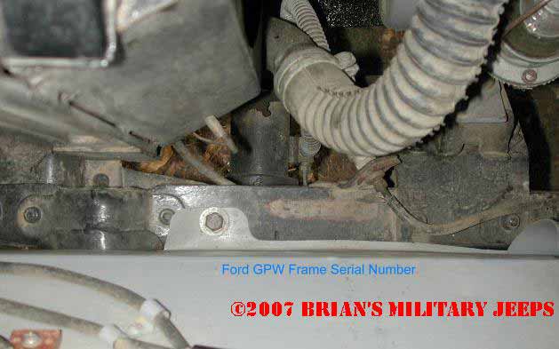 What do the digits and letters mean in a Ford serial number?