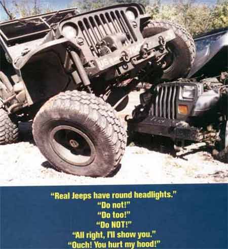 Real Jeeps have Round Headlights