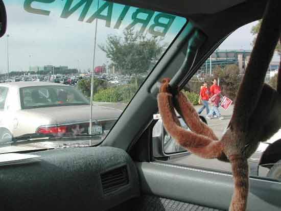 World Series Rally Monkey - 2002 - Anaheim Stadium, Anaheim, CA - World Champion Angels!