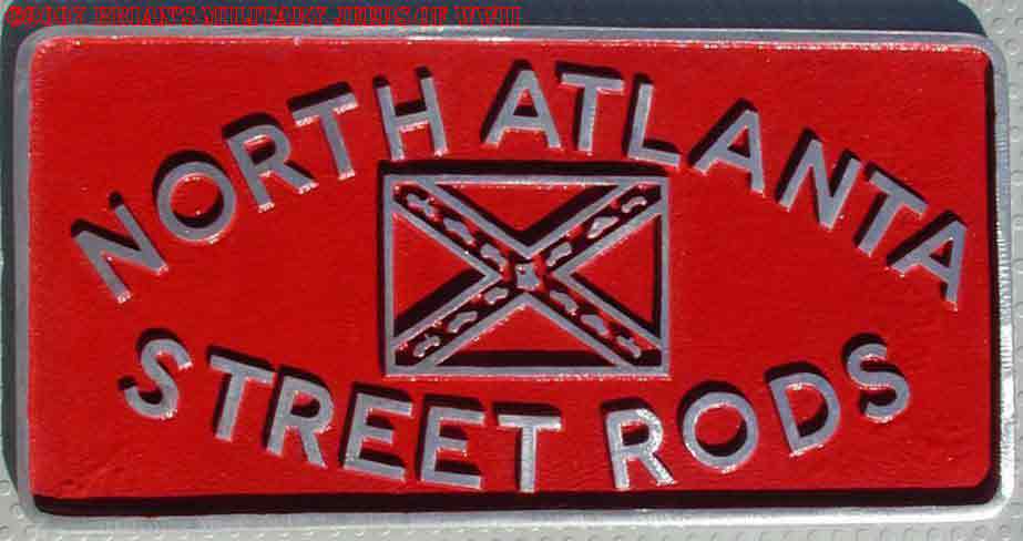 NOS'North Atlanta Street Rods' Atlanta GA car club plaque
