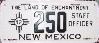 License Plate WWII 1942 New Mexico ~ 1 Zia
