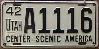 License Plate WWII 1942 Utah