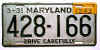 License Plate WWII 1942 Maryland ~ Rest of 1942