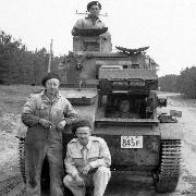 1941 Canadian License Plate in use on a British/Canadian Vickers Mk VI Light Tank at Camp Borden, Ontario, Canada