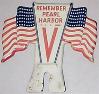 WW2 Remember Pearl Harbor V for Victory Topper